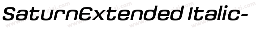 SaturnExtended Italic字体转换